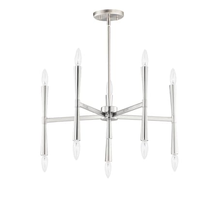 Maxim Lighting Rome 10-Light Chandelier 24625SN